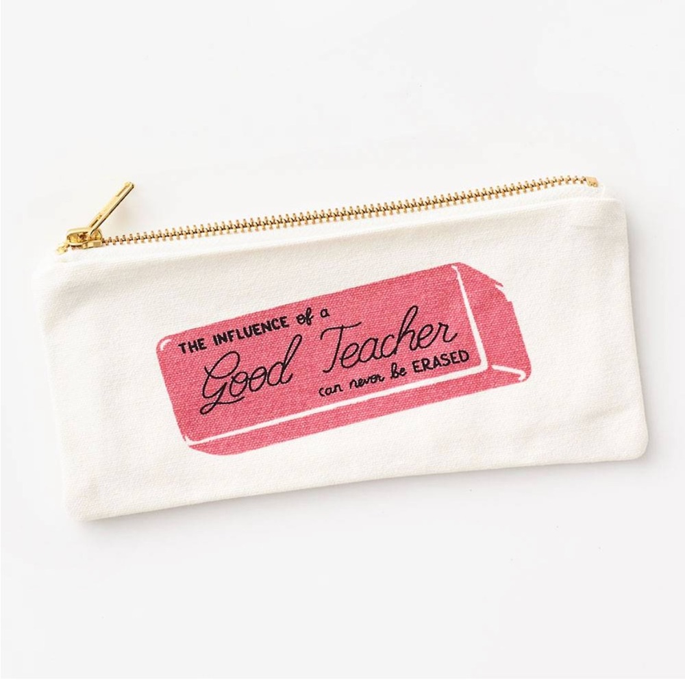 NWT Paper Source teacher canvas pouch